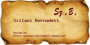 Szilasi Bernadett névjegykártya